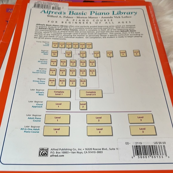 Alfred’s Basic Piano Library Beginner Lesson Books - Picture 7 of 10